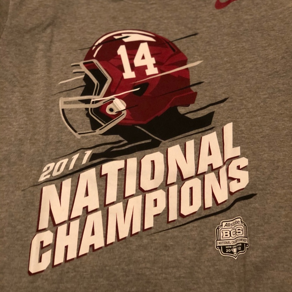 Nike tshirt. BCS Champions. Alabama Crimson Tide.